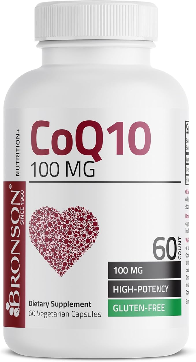 Bronson CoQ10 100 MG High Potency Cellular Energy Production, 60 Vegetarian Capsules