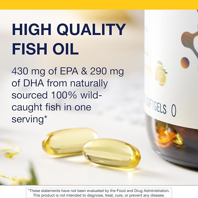 Metagenics OmegaGenics Fish Oil EPA-DHA 720 mg - Omega-3 Fish Oil Supplement - High Potency - for Heart Health, Musculoskeletal Health & Immune System Health* - with DHA & EPA - 240 Softgels