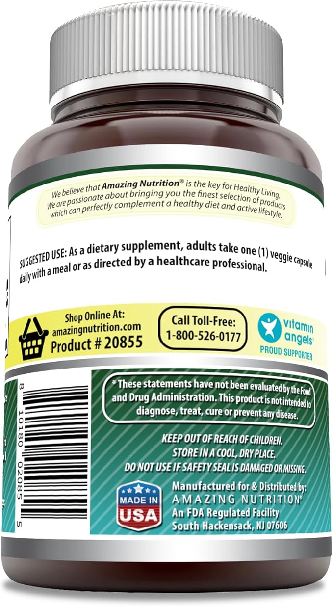 Amazing Formulas Biotin 10000 mcg Veggie Capsules | Vitamin B7 Supplement | Non-GMO | Gluten Free | Made in USA (200 Count | 3 Pack)