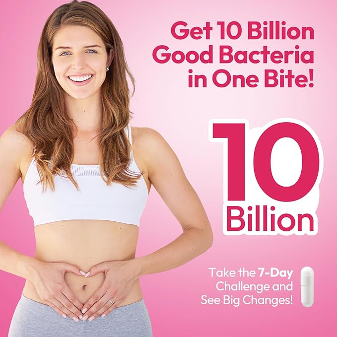 Vaginal Probiotics for Women 100 Billion CFU with Cranberry Extract for pH Balance & UTI Support, Plus Prebiotics & Lactobacillus, Triple Action for Vaginal, Urinary & Gut Health, 30 Capsules