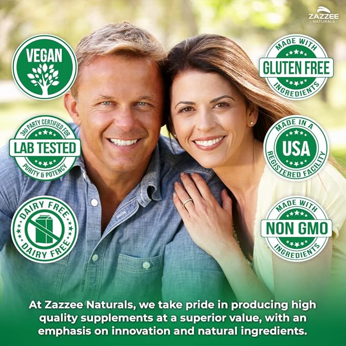 Zazzee 100% Pure Himalayan Shilajit 20:1 Extract, 7000 mg Strength per Capsule, 50% Fulvic Acid, 120 Servings per Bottle, 20X Potency, Rich in Trace Minerals, Non-GMO, Vegan, Made in The USA