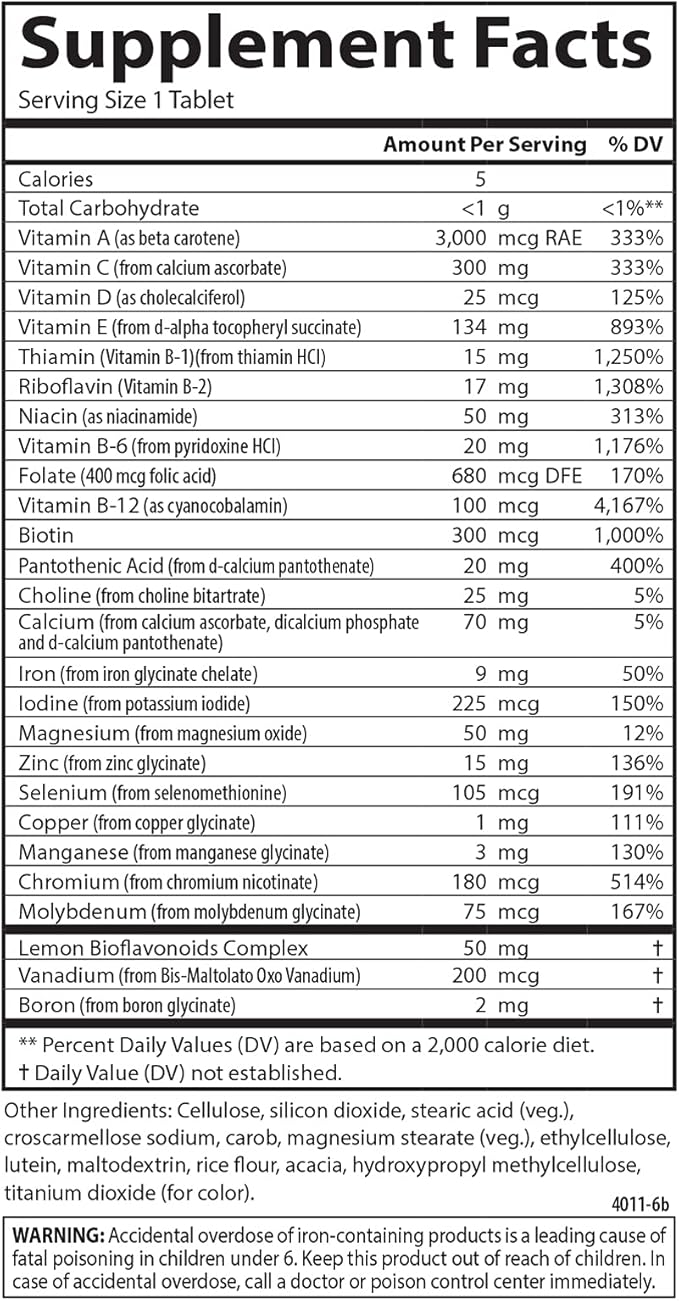 Carlson - Super 1 Daily, Vegetarian Multiple Formula, Multivitamin, Optimal Wellness, 120 Tablets