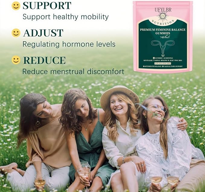Vital Source Feminine Balance Gummies for Women, Hawaiian Pineapple Flavor, pH Balance Support, Gluten-Free Vegan Probiotic, 60 Count