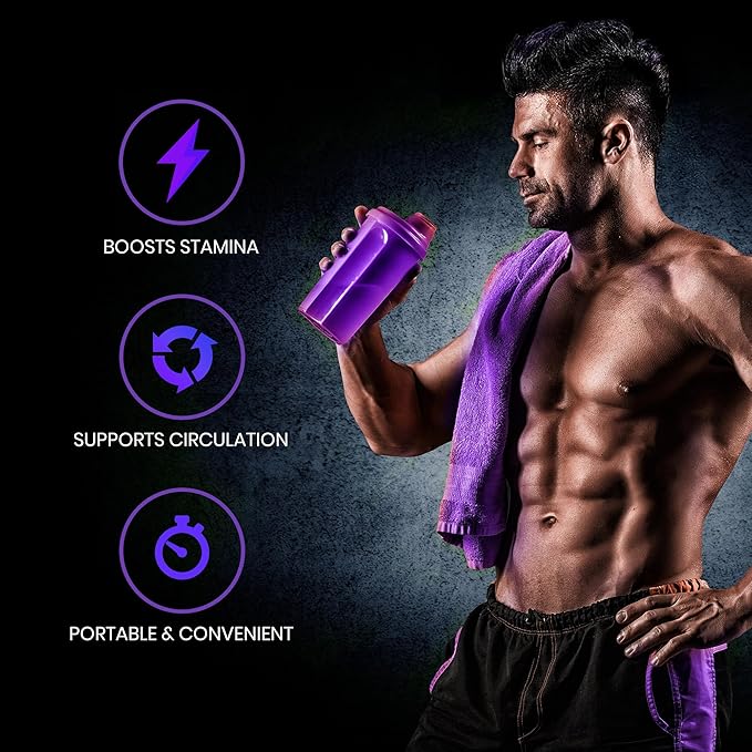Vitality Support Supplement – Natural Performance Blend with Nitrosigine, L-Citrulline, Horny Goat Weed & Tongkat Ali – for Energy, Stamina & Wellness – 12 Stick Packs