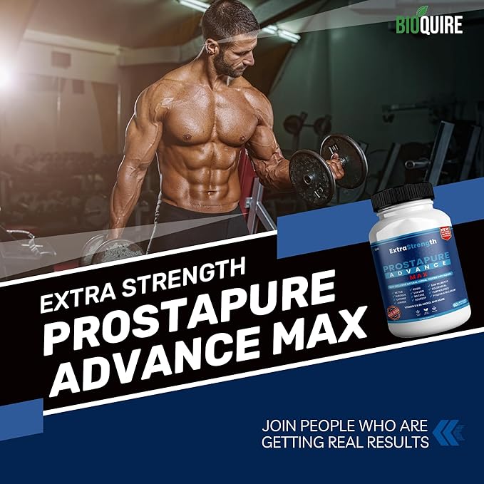 ProstaPure Advance Max Extra Strength Prostate Health Support Supplement, Saw Palmetto, Vegan, Non-GMO, Gluten-Free – 180 Capsules (3 Pack)