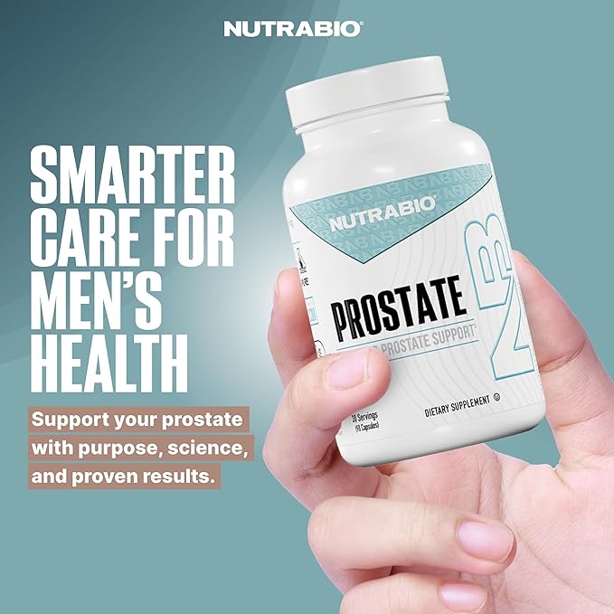 NutraBio Prostate- Advanced Prostate Function Support- Inflammation Defense and Antioxidant Support- 90 Capsules