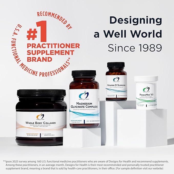 Designs for Health Thyroid Synergy - Thyroid Support Supplement with Iodine, American Ginseng, Selenium, Zinc + Manganese - Vegan Thyroid Vitamins, Gluten Free (120 Capsules)