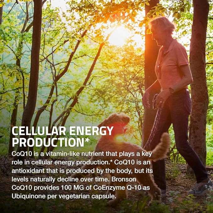 Bronson CoQ10 100 MG High Potency Cellular Energy Production, 120 Vegetarian Capsules