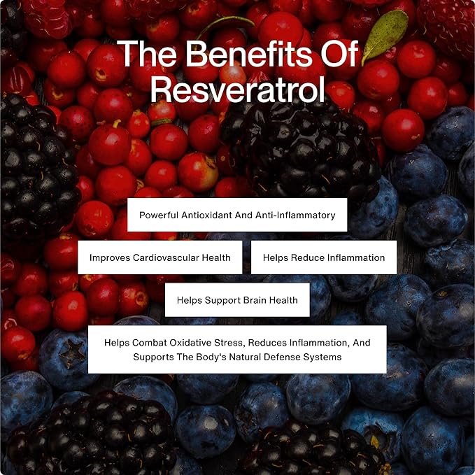 Momentous Resveratrol Supplement 450 mg - Trans-Resveratrol for Healthy Aging, Brain, & Heart Support - NSF Certified for Sport - GMO- & Gluten-Free - 30 Servings