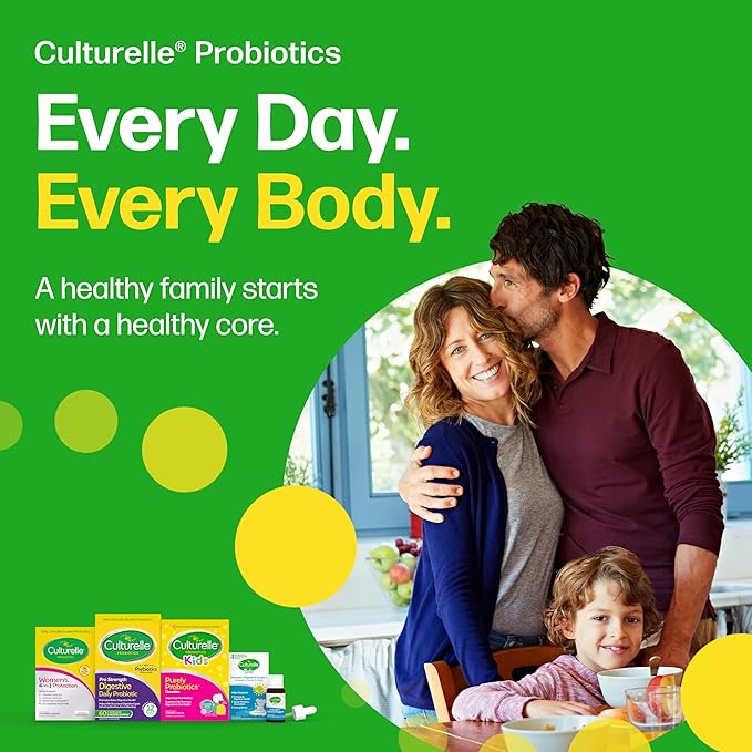 Culturelle Kids Chewable Daily Probiotic for Kids, Ages 3+, 30 Count, #1 Pediatrician-Recommended Brand, Natural Berry Flavored Daily Probiotics for Digestive Health, Oral Care & Immune Support