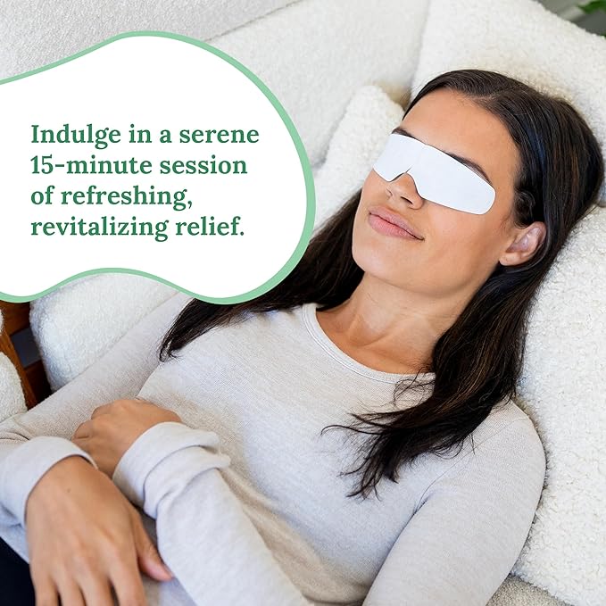 Rescue: Hydrogel Self Cooling Compress | Cold Eye Masks for Puffy Eyes | Self Cooling Eye Compress for Fast Relief | Travel Ready | 6 Count