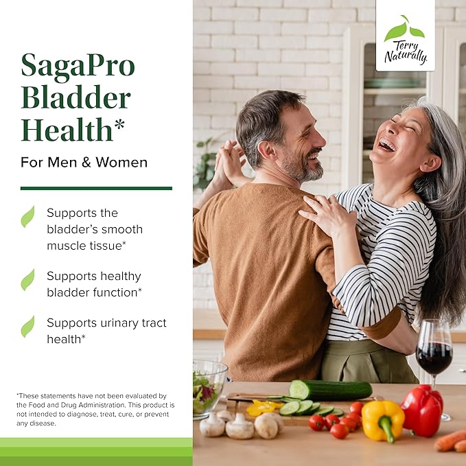 Terry Naturally SagePro Bladder - Bladder Support Supplement - Dietary Supplement with Angelica Leaf Extract - Vegan Capsules to Aid Urinary Tract Function & Health - 60 Capsules (Pack of 2)