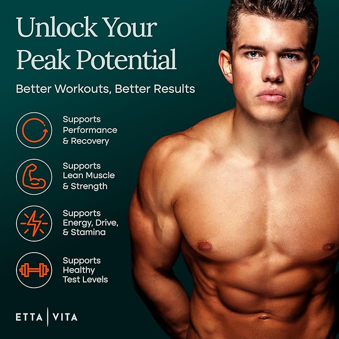 Potent Turkesterone Supplement, 2X Pure (Made in USA - 3rd Party Tested) Most Bioavailable and Natural Test Support Supplement, Supports Energy Lean Muscle Growth, Recovery and Stamina, Vegan (60ct)