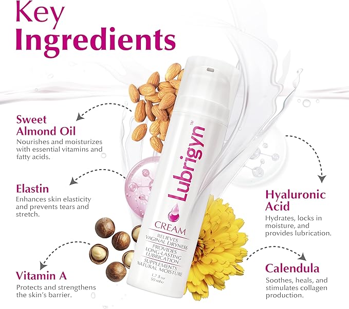 Cream for Feminine Care, Fusion of Natural Oil-Based Moisturizing Intimate Lubricant with Hyaluronic Acid and Fitoextract Bioactive for Easing Dryness and Enhancing Comfort, 1.7 fl oz