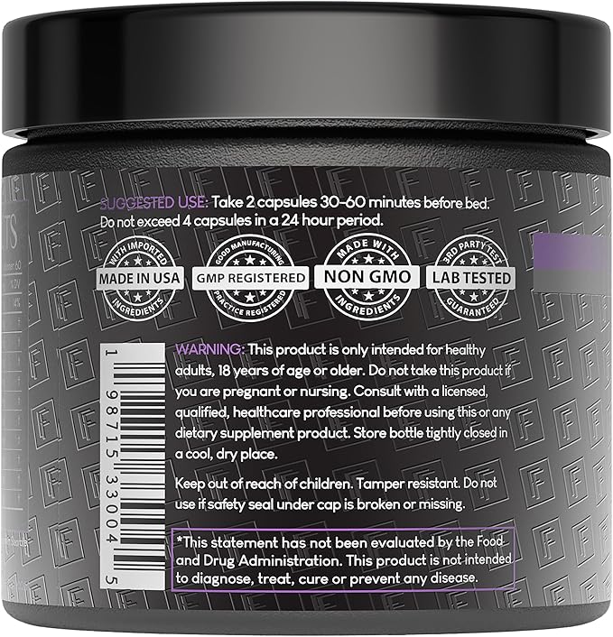 The Night Before 10-in-1 Midnight Maximizer Sleep Aid, Stress Relief, Cognition, Relaxation, Recovery, Focus, Magnesium Glycinate, L-Theanine & More, (120 Capsules – 2 Month Supply)