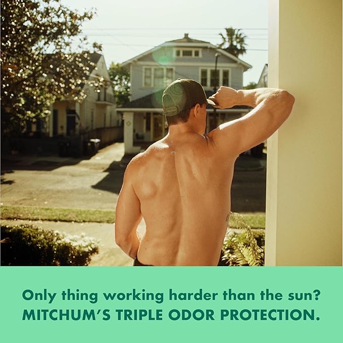 Mitchum Men’s Antiperspirant Deodorant Gel Stick, Mountain Air Scent, 48HR Sweat & Odor Protection, Triple Odor Defense, Alcohol-Free, Dermatologist Tested, 3.4 oz