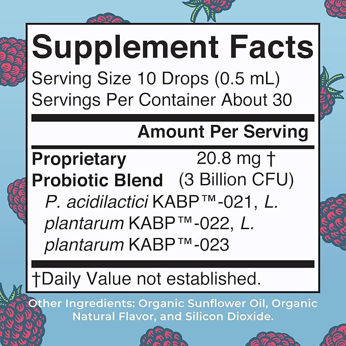 MaryRuth Organics USDA Organic 40 Womens Probiotic Liquid Drops | Probiotics for Digestive Health | Stress-Related GI Issues | Occasional Gas Relief for Adults | Vegan | Dairy Free | 30 Servings