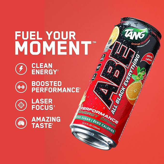 All Black Everything Sugar Free Energy Drink | Grape Soda | 0 Calories | 12 Pack | 200mg Natural Caffeine | Pre-Workout Sport Drink for Men and Women