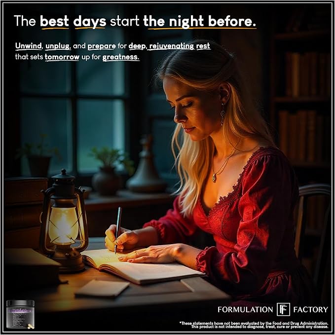 The Night Before 10-in-1 Midnight Maximizer Sleep Aid, Stress Relief, Cognition, Relaxation, Recovery, Focus, Magnesium Glycinate, L-Theanine & More, (120 Capsules – 2 Month Supply)