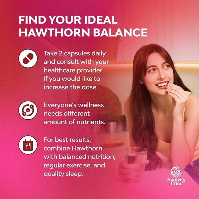 High Strength Hawthorn Berry Capsules - Pure Antioxidant Hawthorn Berry Supplement with Leaf & Flower Extract 4:1 for Healthy Heart & Digestion - Energy Support for Men & Women - 240 Count Pack