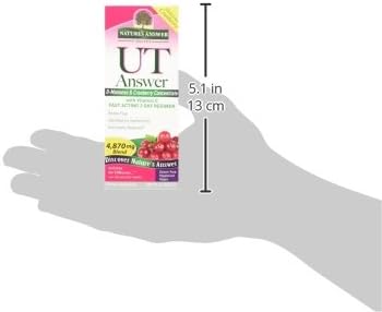 Nature's Answer Urinary Tract Health | Fast Acting Three-Day Regimen | Cranberry Flavor Dietary Supplement | Alcohol-Free, Gluten-Free, Not Tested on Animals & Vegan 4oz (2 Pack)