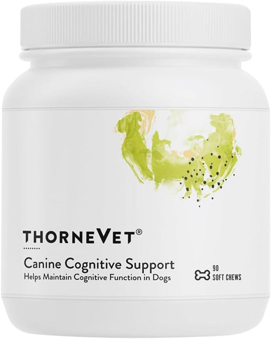 ThorneVet Canine Cognitive Support Soft Chews for Dogs - Great Tasting Health Supplement with B Vitamins and Antioxidants to Support The Brain Health of Your Senior Dog - 90 Soft Chews