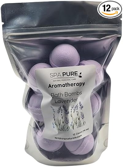 Essential Oil Bath Bombs - USA Made with Coconut Milk & Shea Butter - for a Luxurious at Home Spa Bath (12 Count) Pack of 1 (Citrus Mint)
