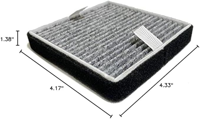Nispira FRF105 Filter Replacement for Febreze FHT150W OdorGrab Portable Air Cleaner Odor Reducer, HEPA Carbon 2 Packs