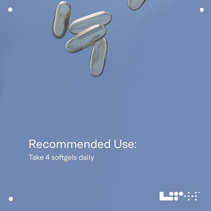 LTH Glow Omega-3 Fish Oil - Trusted by Life Time Fitness Members - NSF Certified for Sport - Supports Brain & Heart Health - Aids Healthy Skin, Hair & Nails - Gluten Free & Soy Free - 30 Servings