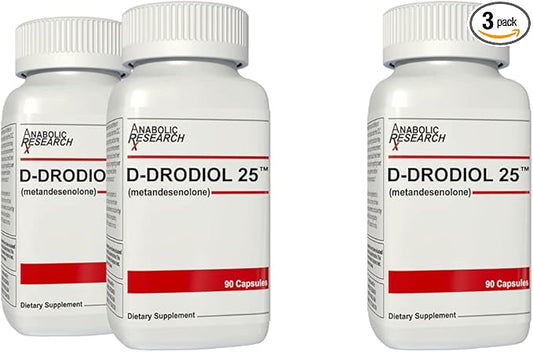 D-Drodiol 25 - Mass, Strength, & Power - 3 Month Supply