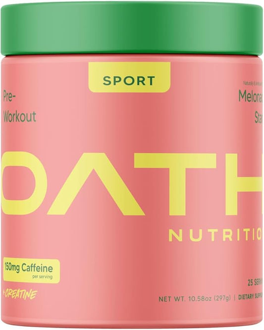 Sport Sugar Free Pre-Workout Powder, Melonade Stand, Contains Creatine Monohydrate, Caffeine and Beta Alanine, Pre Workout Powder for Women and Men, 25 Servings