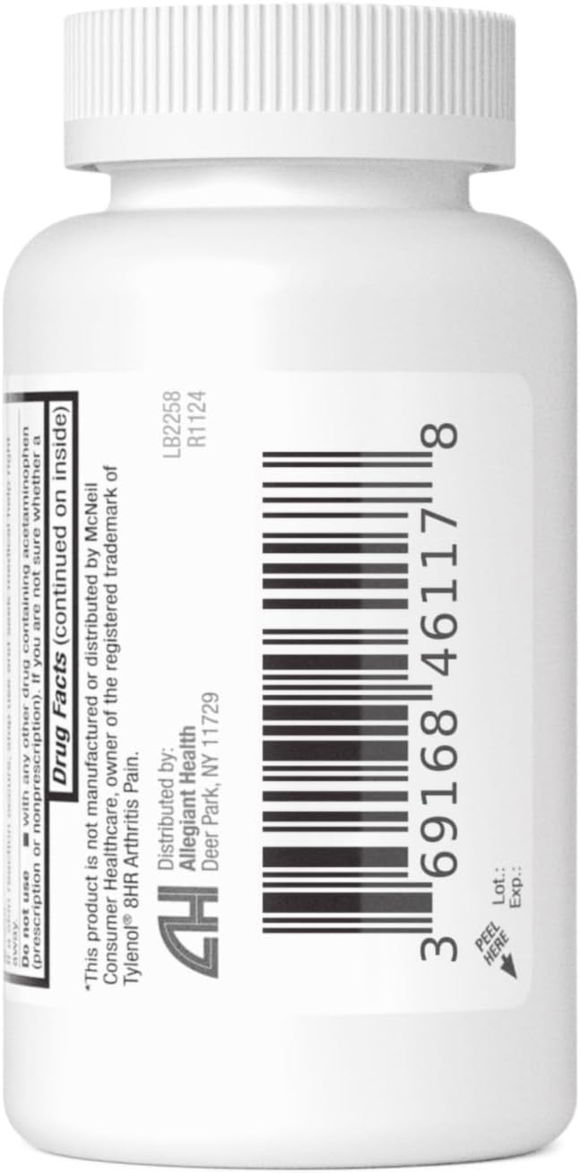 HealthA2Z® Pain Relief Extended Release | Acetaminophen 650mg | 8 Hours | Arthiritis Pain | Pain Reliever - Fever Reducer | Contains no Aspirin (300 Count)