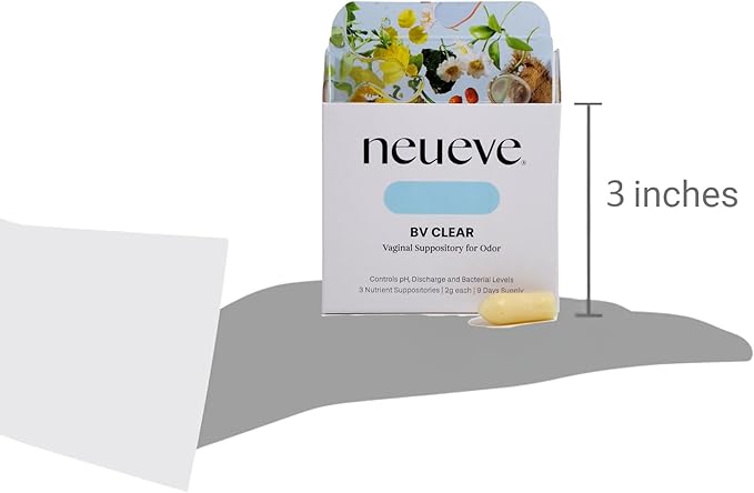 NeuEve BV Clear for <45 | for Vaginal Odor and Bacterial Vaginosis Relief | pH-Balancing and Deals with Gardnerella Vaginalis and Recurrent BV