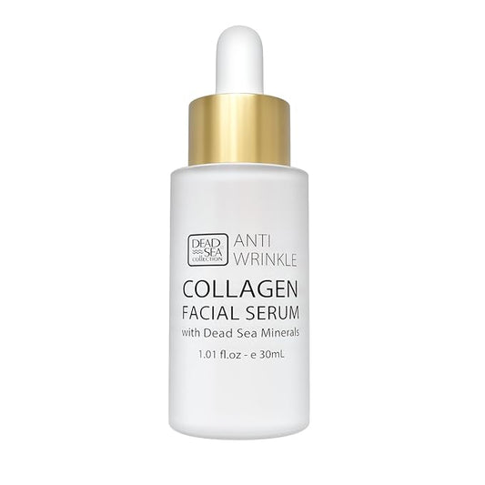Dead Sea Collection Serum for Face with 3X Collagen, Dead Sea Minerals, and Vitamin E – Anti Aging Nourishing Skin Care Moisturizer to Reduce Wrinkles (1.01 fl. oz)