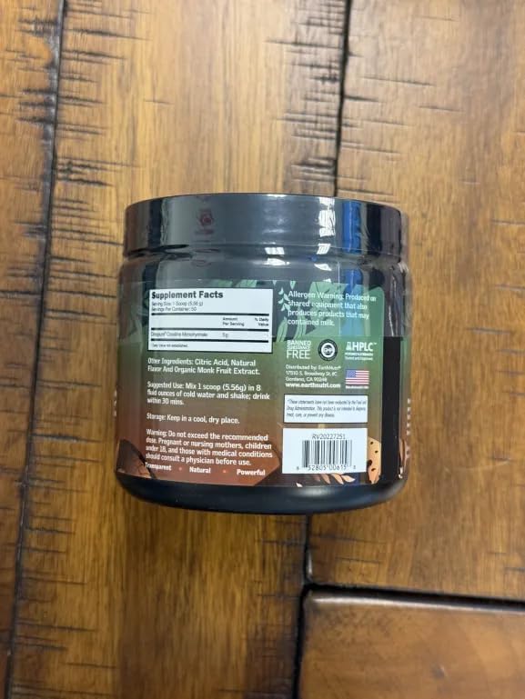 Creatine Monohydrate Powder - Pure Creatine Supplement for Muscle Strength, Strength & Performance - Non-GMO, Sugar-Free, Additive-Free – for Men & Women, Flavored 250g