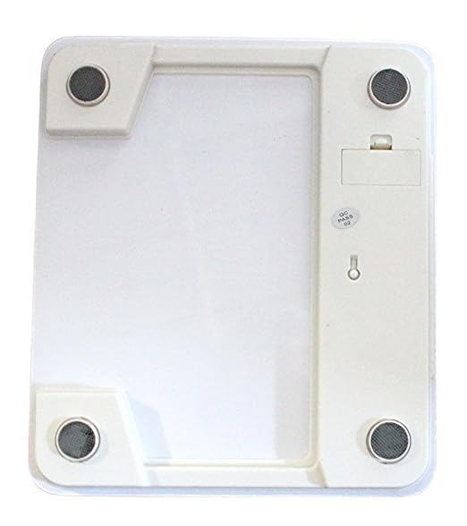 440 lb Digital Bathroom Scale – Step-On Technology, LCD Display, Tempered Glass, Pounds/Kilograms