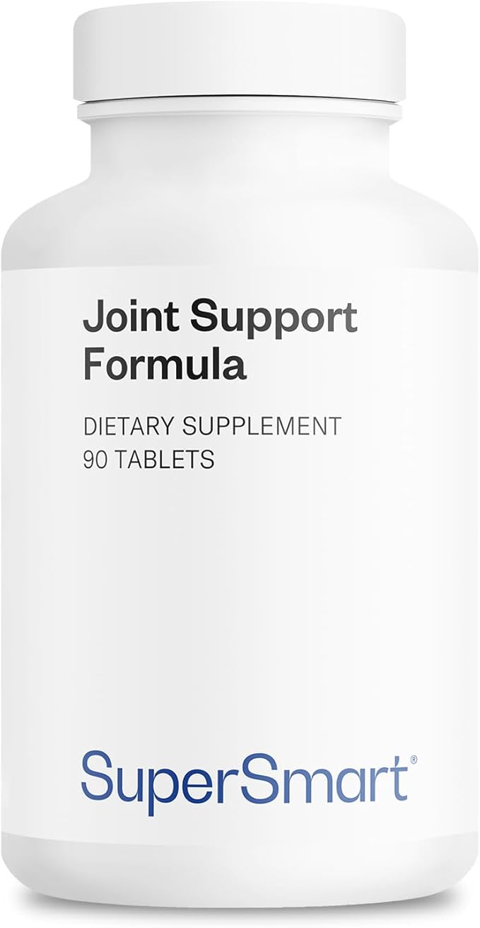 Supersmart Joint Support Formula (High Potency Complex) - with Glucosamine, Chondroitin, Hyaluronic Acid, MSM - Joint Support Supplement | Non-GMO & Gluten Free - 90 Tablets