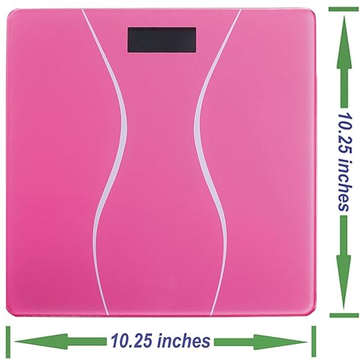 Scale for Body Weight, Digital Bathroom Scale, Weight Scales for People,Body Scale,Pink,Max:400LB/180KG,2 Weighing Units: LB/KG