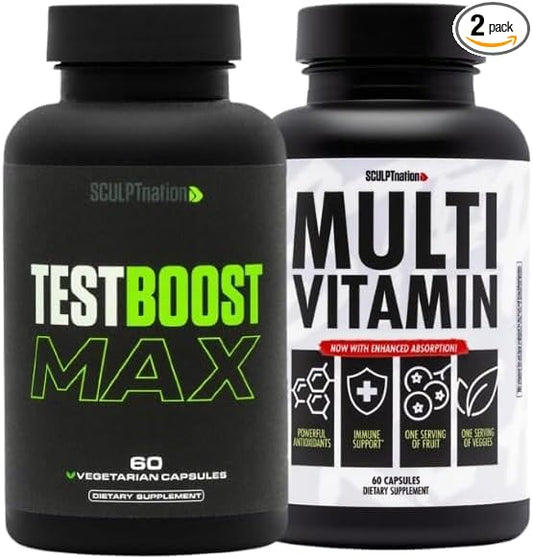 Sculpt Nation by V Shred Test Boost Max and Multivitamin Bundle