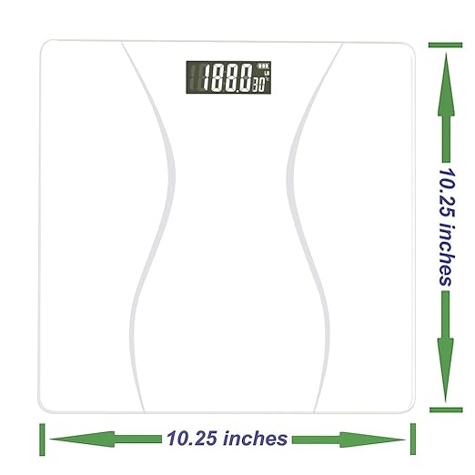 Scale for Body Weight, Digital Bathroom Scale, Weight Scales for People,Body Scale,White,Max:400LB/180KG,2 Weighing Units: LB/KG