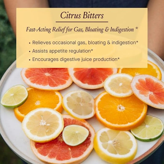 Urban Moonshine Citrus Bitters - Certified Organic - Bloating Relief* - Supports Liver Function & Appetite Regulation* - Gentle Detox* - Digestive Bitters - Gluten Free Herbal Supplement - 2 Fl Oz