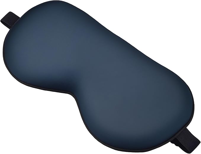 Sleep Mask, Real Natural Pure Silk Eye Masks with Adjustable Strap for Sleeping, Mulberry Silk Eye Sleep Shade Cover, Block Light Reduces Puffy Eyes Traveling Gifts
