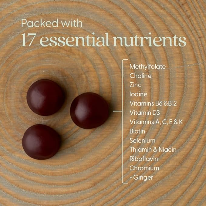 New Chapter Prenatal Multivitamin Gummies – 71% Less Sugar, Prenatal Gummies for Mom & Healthy Baby with Methylfolate, Vitamin D3, Choline + Ginger, Non-GMO, Gluten Free, Berry Citrus, 90ct