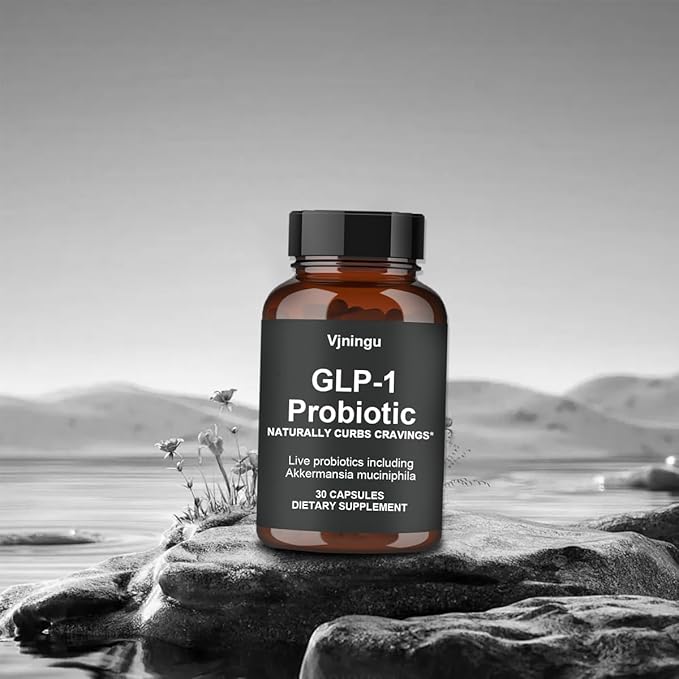 GLP-1 Probiotic - 500M AFU Multi-Strain Probiotic + Prebiotic, Naturally Support GLP-1 Production, Delayed Release, Third-Party Tested, for Men & Women-30 Capsules (1pc)