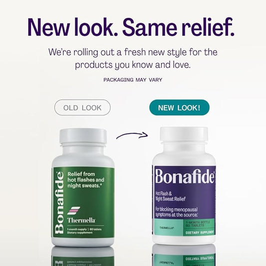 Bonafide Thermella Fast-Acting Hot Flash and Night Sweats Relief. — 1-Month Supply (60 Tablets)