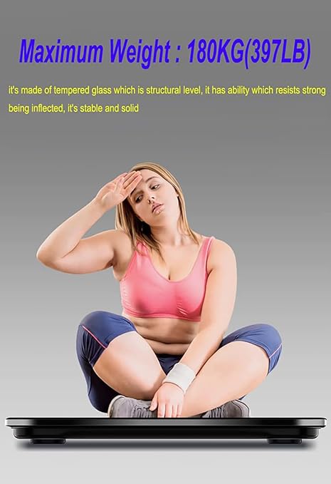 Scale for Body Weight, Digital Bathroom Scale, Weight Scales for People,Body Scale,White,Max:400LB/180KG,2 Weighing Units: LB/KG