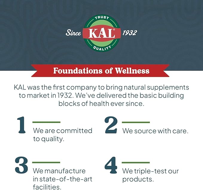 KAL Vitamin B-6 B-12 Methyl Folate ActivMelt, Vitamin B Supplement, Heart Health, Energy and Red Blood Cell Support with Methyl B12 and DFE Folic Acid, Natural Berry Flavor, 60 Servings, 60 Micro Tabs