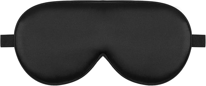 Sleep Mask, Real Natural Pure Silk Eye Masks with Adjustable Strap for Sleeping, Mulberry Silk Eye Sleep Shade Cover, Block Light Reduces Puffy Eyes Traveling Gifts