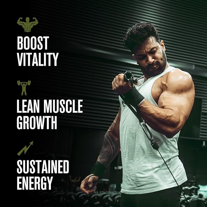 Jacked Factory Tongkat Ali Gummies - 100:1 Tongkat-Ali (Eurycoma Longifolia) Extract for Enhanced Vitality, Improved Energy Levels, Increased Strength, & Lean Muscle Growth - 120 Count, Tart Cherry