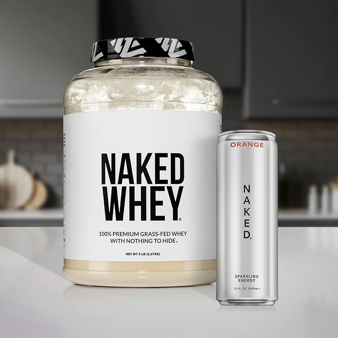 NAKED Whey Double Chocolate Grass Fed Whey Protein Powder, No GMO, No Soy, and Gluten Free. Nothing Artificial, Aid Growth and Recovery - 21 Servings